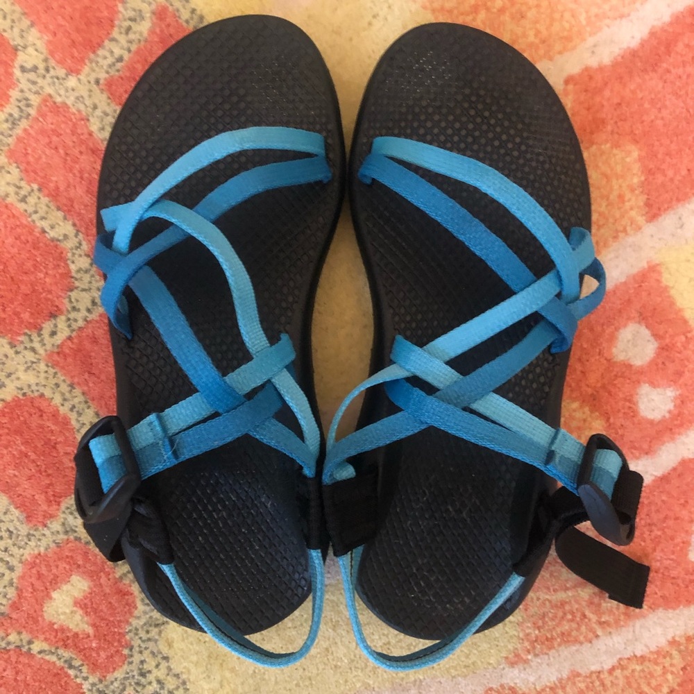 Blue Strappy Chacos ZX/1 Unaweep Sandles